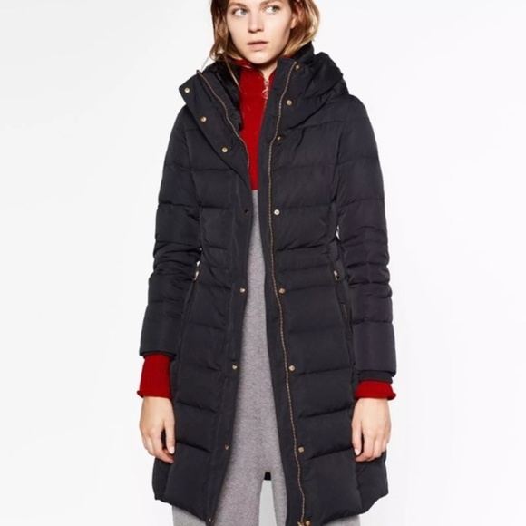 zara down jacket women's